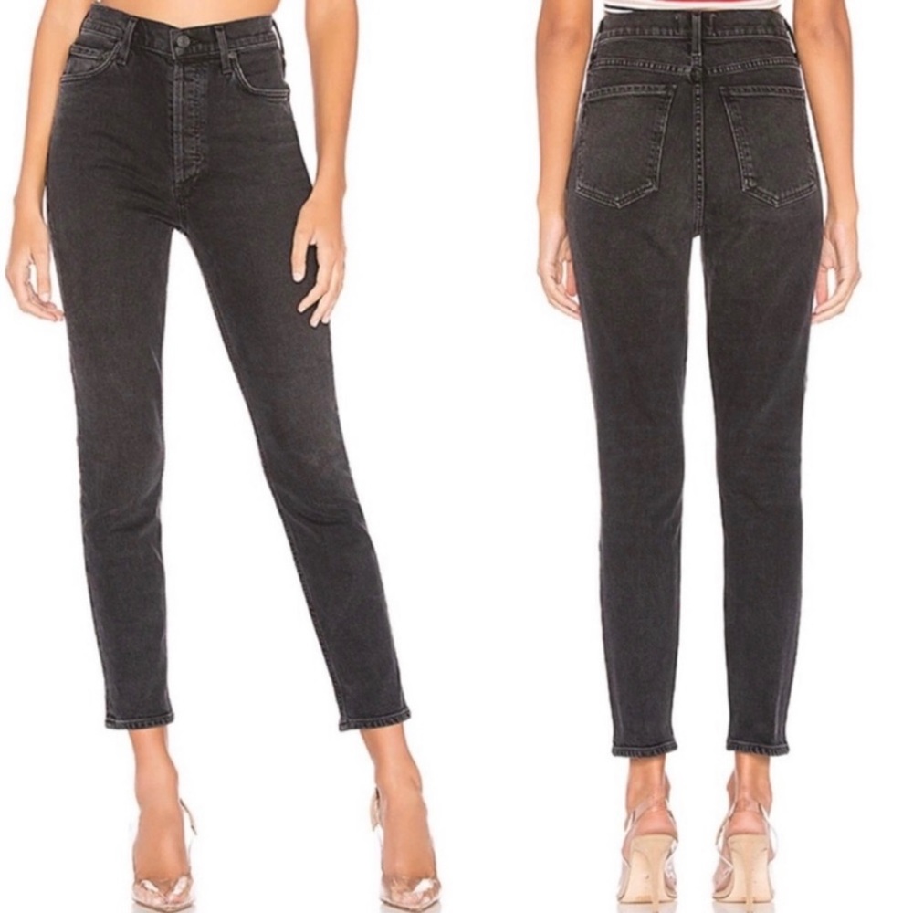 AGOLDE Nico High Rise Slim Jean in Virtue Size
28 Black Button Fly Revolve